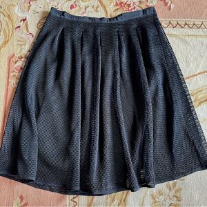 🖤 Eloquii Studio Black Mesh A-Line Skirt – Size 20